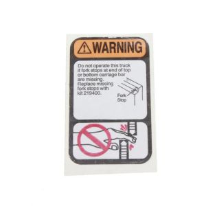 FORK STOP DECAL