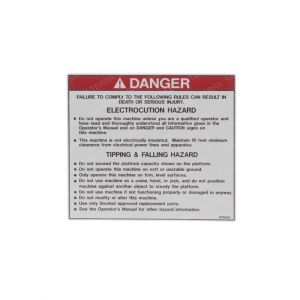 DECAL - ELECT/TRIP HAZARD