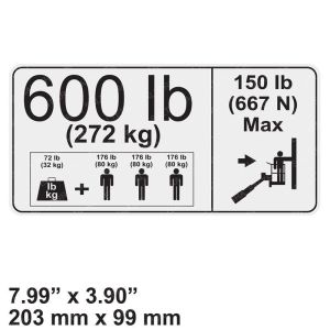 DECAL - BASKET 600LB