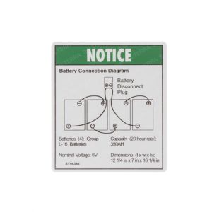 DECAL - BATT CONNECTION