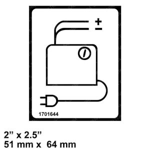 DECAL - BATTERY CHARGER